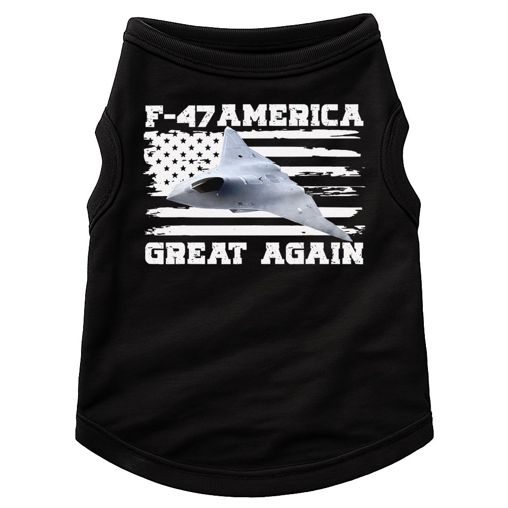 F47 Fighter Jet Aircraft US Flag F-47 Jet USA F47 Fighter Doggie Tank