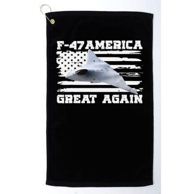 F47 Fighter Jet Aircraft US Flag F-47 Jet USA F47 Fighter Golf Towel