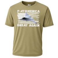 F47 Fighter Jet Aircraft US Flag F-47 Jet USA F47 Fighter Cooling Performance Crew T-Shirt