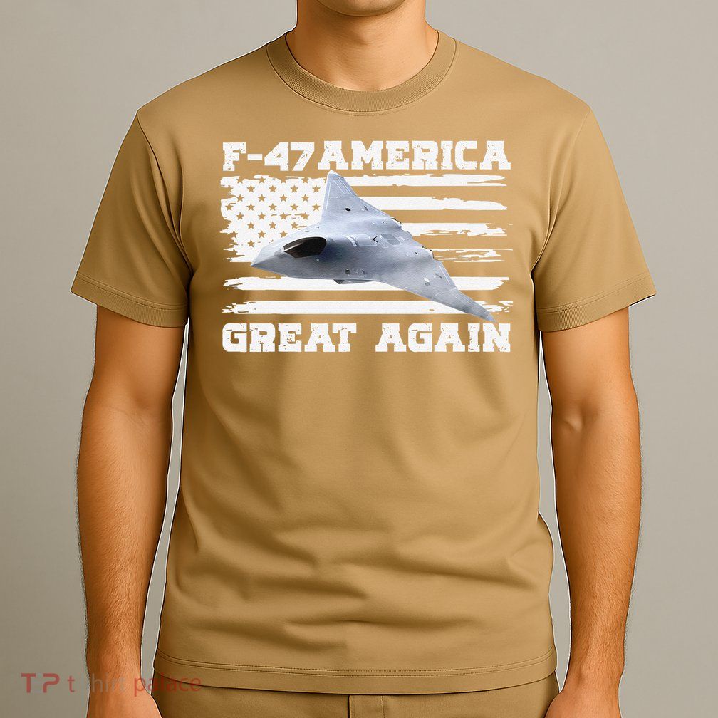 F47 Fighter Jet Aircraft US Flag F-47 Jet USA F47 Fighter T-Shirt