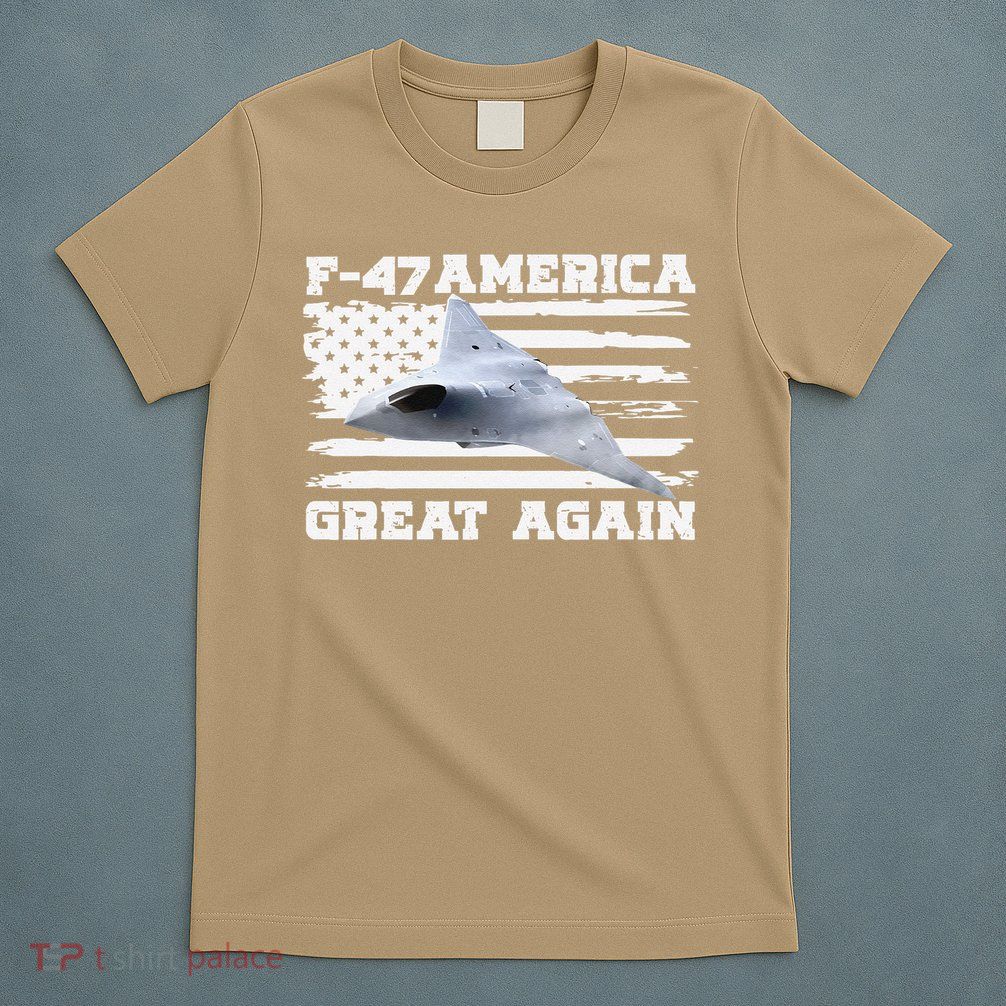 F47 Fighter Jet Aircraft US Flag F-47 Jet USA F47 Fighter T-Shirt
