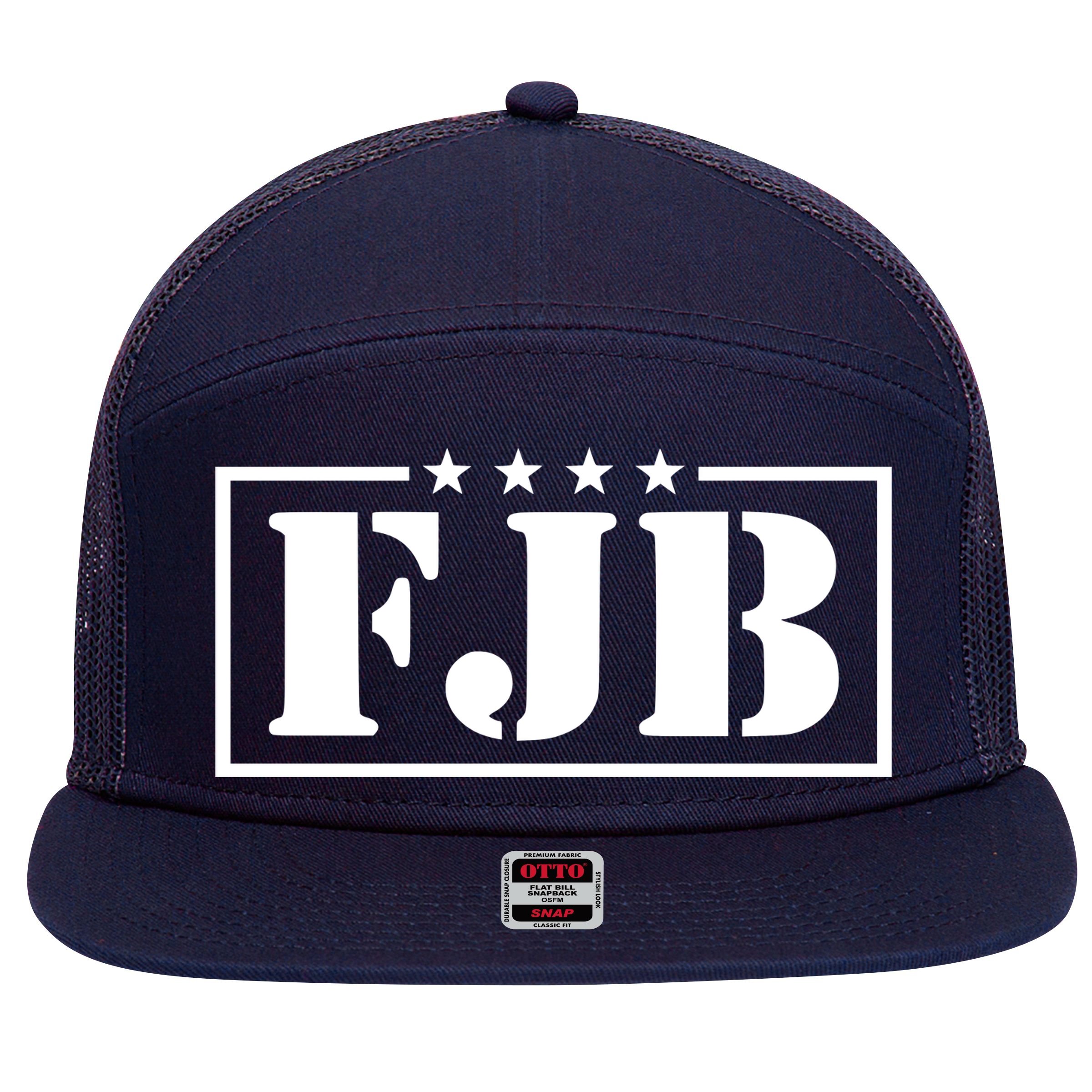 FJB F Joe Biden Anti Biden Military 7 Panel Mesh Trucker Snapback Hat