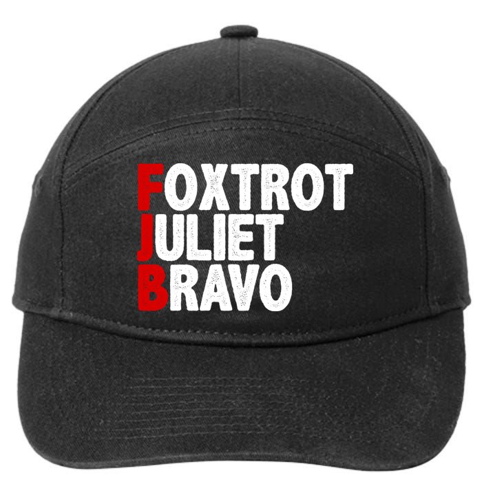 FJB Foxtrot Juliet Bravo 7-Panel Snapback Hat