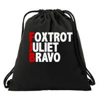 FJB Foxtrot Juliet Bravo Drawstring Bag