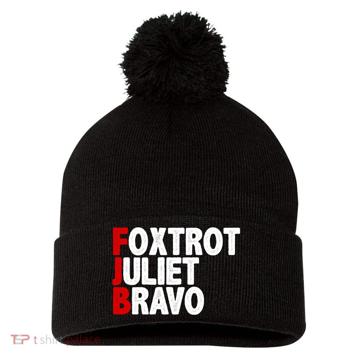 FJB Foxtrot Juliet Bravo Pom Pom 12in Knit Beanie