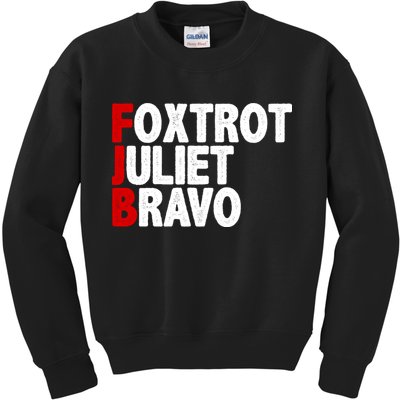 FJB Foxtrot Juliet Bravo Kids Sweatshirt