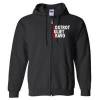 FJB Foxtrot Juliet Bravo Full Zip Hoodie