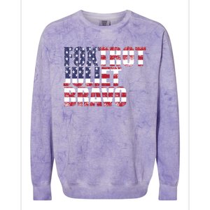 FJB Foxtrot Juliet Bravo USA Anti Biden Colorblast Crewneck Sweatshirt