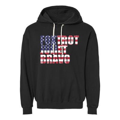 FJB Foxtrot Juliet Bravo USA Anti Biden Garment-Dyed Fleece Hoodie