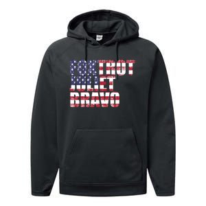 FJB Foxtrot Juliet Bravo USA Anti Biden Performance Fleece Hoodie