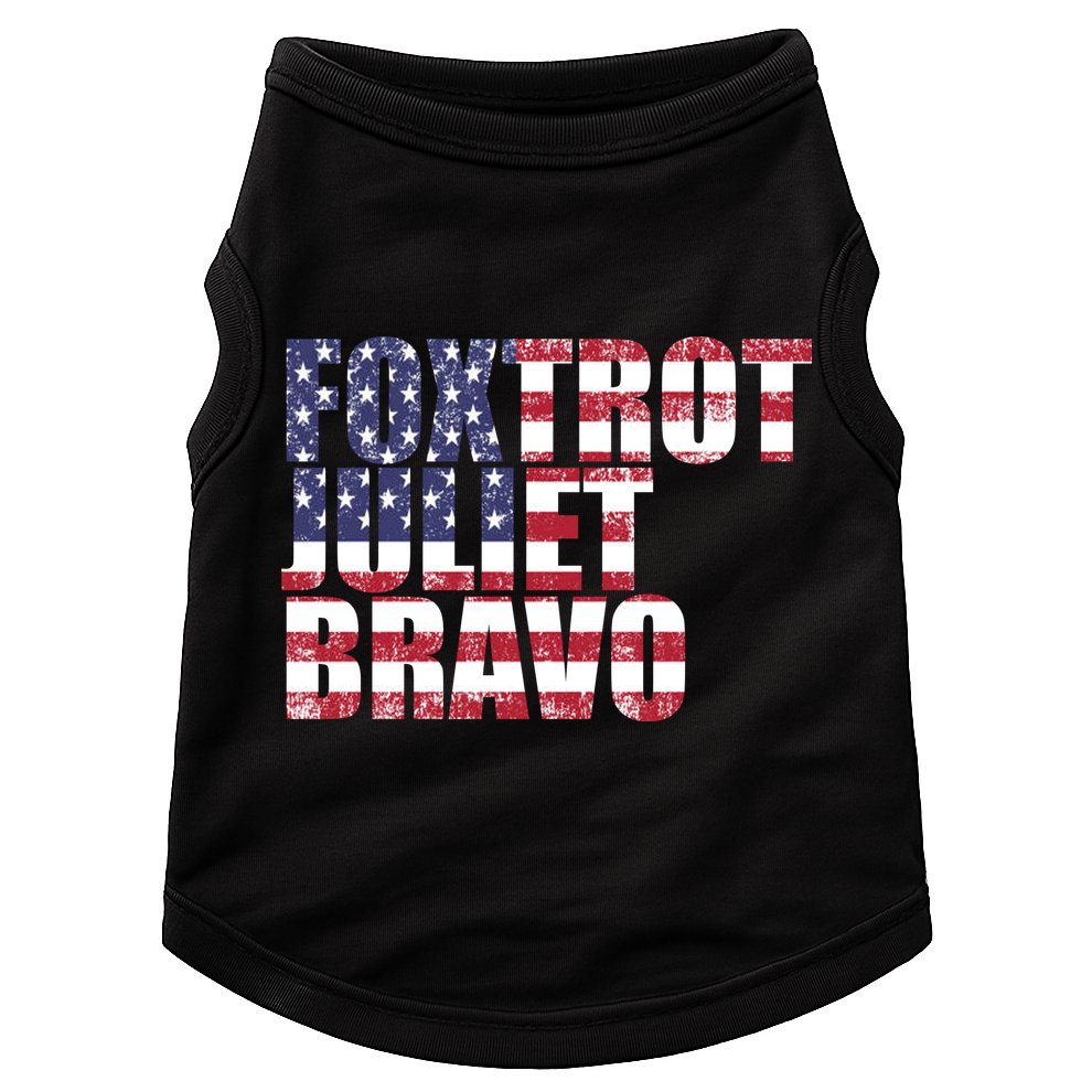FJB Foxtrot Juliet Bravo USA Anti Biden Doggie Tank