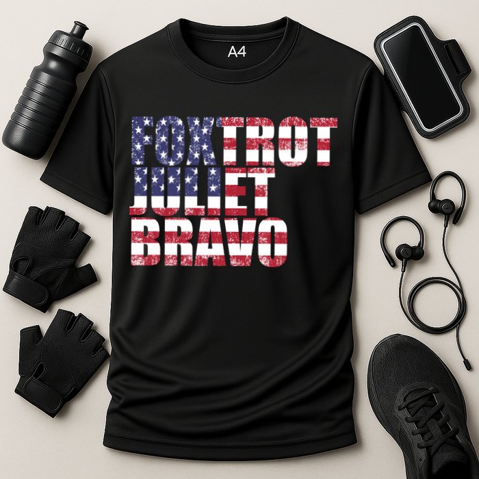 FJB Foxtrot Juliet Bravo USA Anti Biden Cooling Performance Crew T-Shirt