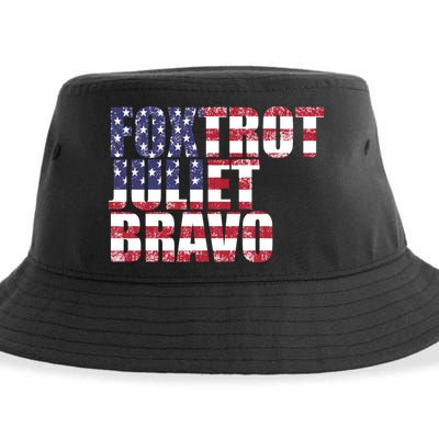 FJB Foxtrot Juliet Bravo USA Anti Biden Sustainable Bucket Hat