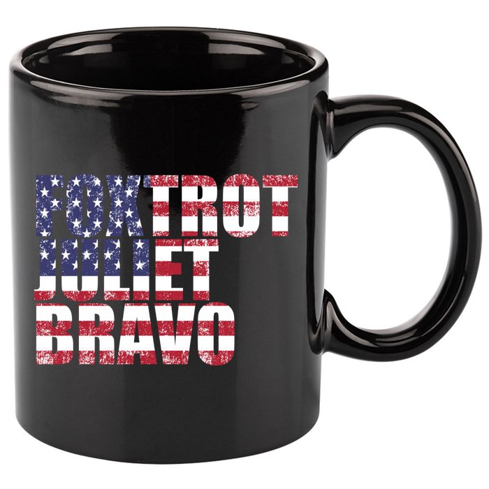 FJB Foxtrot Juliet Bravo USA Anti Biden 11oz C Handle Ceramic Mug