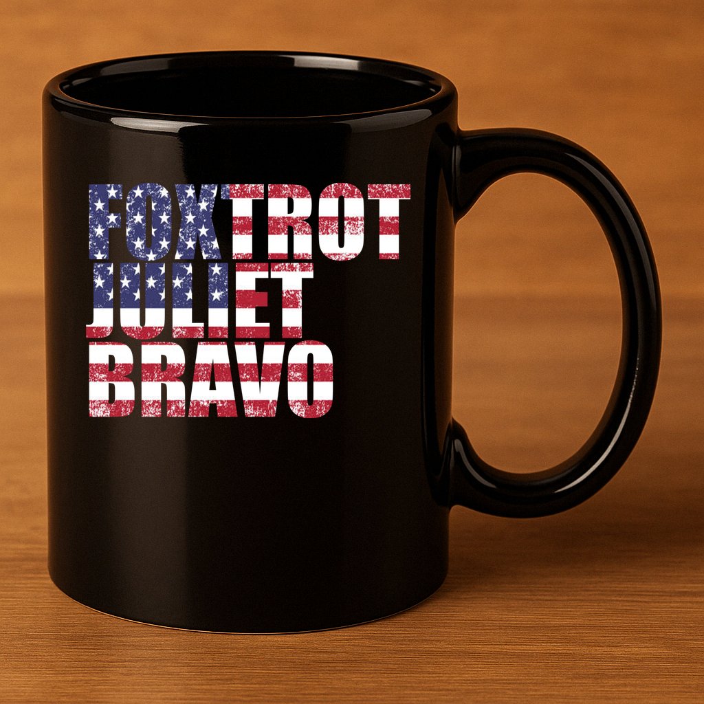 FJB Foxtrot Juliet Bravo USA Anti Biden 11oz C Handle Ceramic Mug