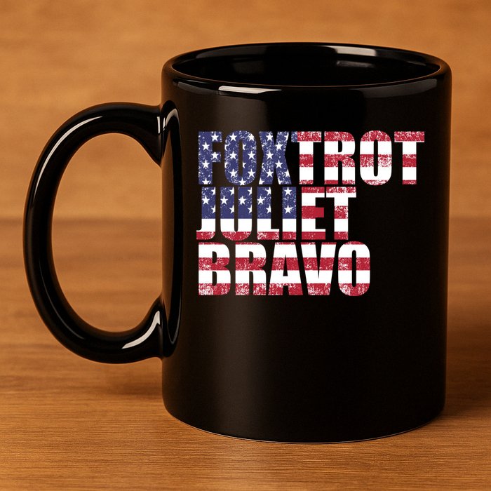 FJB Foxtrot Juliet Bravo USA Anti Biden 11oz C Handle Ceramic Mug