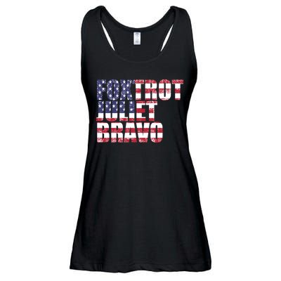 FJB Foxtrot Juliet Bravo USA Anti Biden Ladies Essential Flowy Tank