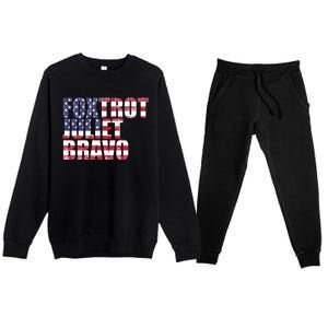 FJB Foxtrot Juliet Bravo USA Anti Biden Premium Crewneck Sweatsuit Set