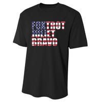 FJB Foxtrot Juliet Bravo USA Anti Biden Performance Sprint T-Shirt