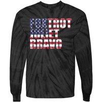 FJB Foxtrot Juliet Bravo USA Anti Biden Tie-Dye Long Sleeve Shirt