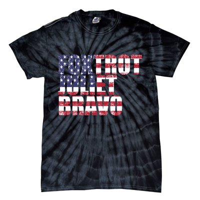 FJB Foxtrot Juliet Bravo USA Anti Biden Tie-Dye T-Shirt