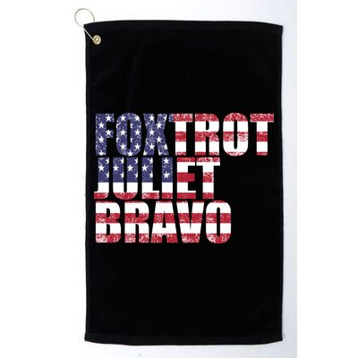 FJB Foxtrot Juliet Bravo USA Anti Biden Golf Towel