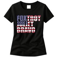 FJB Foxtrot Juliet Bravo USA Anti Biden Womens T-Shirt