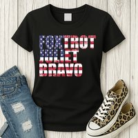 FJB Foxtrot Juliet Bravo USA Anti Biden Womens T-Shirt