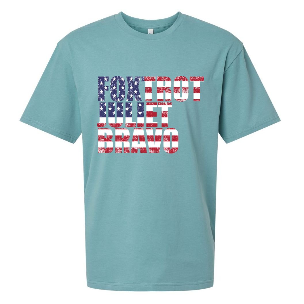 FJB Foxtrot Juliet Bravo USA Anti Biden Sueded Cloud Jersey T-Shirt