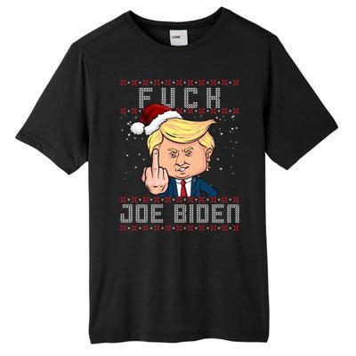 FJB F Joe Biden Trump Middle Finger Ugly Christmas Tall Fusion ChromaSoft Performance T-Shirt