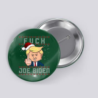 FJB F Joe Biden Trump Middle Finger Ugly Christmas Button