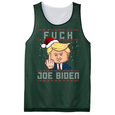 FJB F Joe Biden Trump Middle Finger Ugly Christmas Mesh Reversible Basketball Jersey Tank