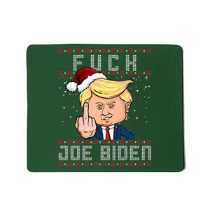 FJB F Joe Biden Trump Middle Finger Ugly Christmas Mousepad