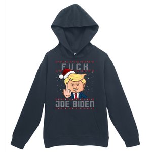 FJB F Joe Biden Trump Middle Finger Ugly Christmas Urban Pullover Hoodie