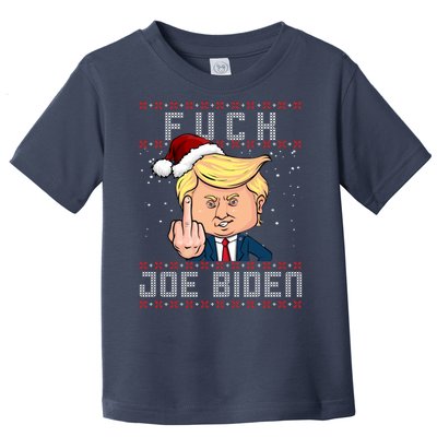 FJB F Joe Biden Trump Middle Finger Ugly Christmas Toddler T-Shirt