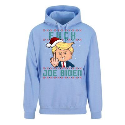 FJB F Joe Biden Trump Middle Finger Ugly Christmas Unisex Surf Hoodie