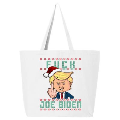 FJB F Joe Biden Trump Middle Finger Ugly Christmas 25L Jumbo Tote