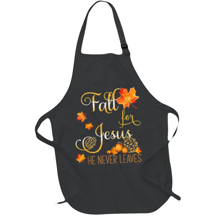 Fall For Jesus He Never Leaves Autumn Christian Prayers Apron