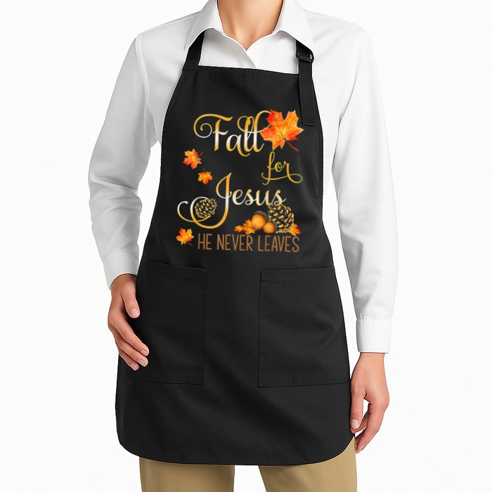 Fall For Jesus He Never Leaves Autumn Christian Prayers Apron