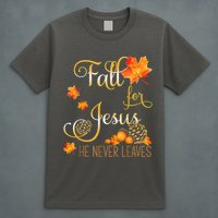 Fall For Jesus He Never Leaves Autumn Christian Prayers T-Shirt