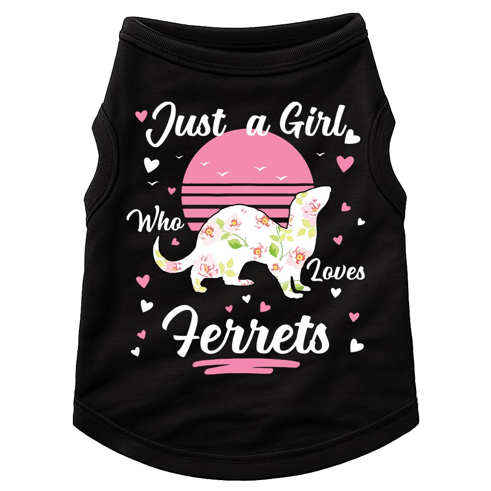 Ferret Ferret Just A Girl Who Loves Ferrets Doggie Tank