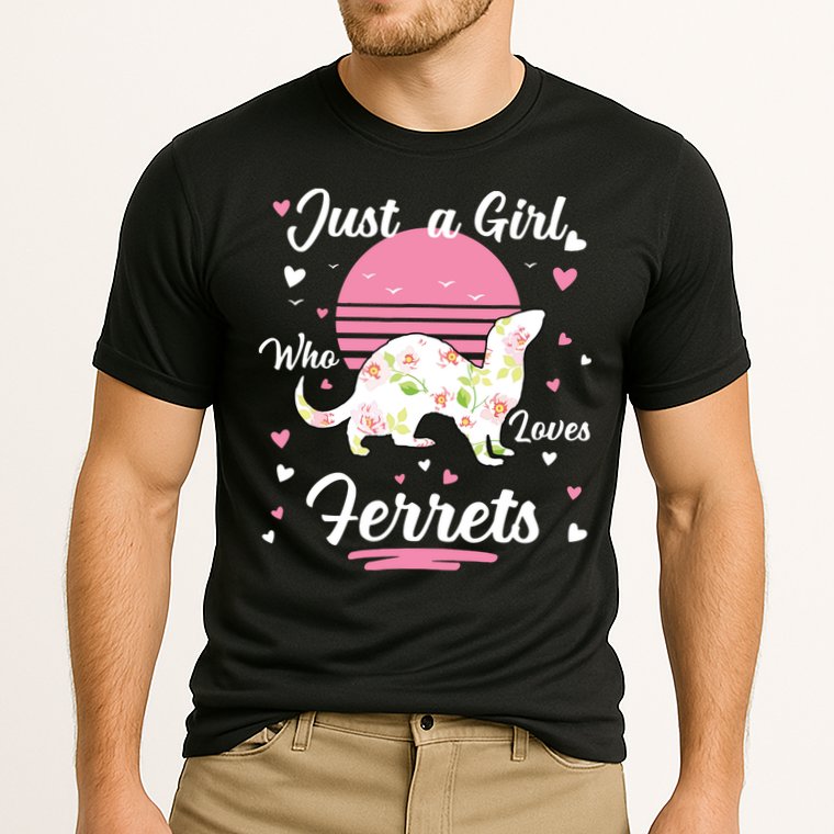 Ferret Ferret Just A Girl Who Loves Ferrets Cooling Performance Crew T-Shirt