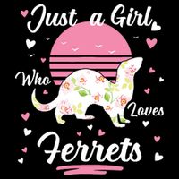 Ferret Ferret Just A Girl Who Loves Ferrets Cooling Performance Crew T-Shirt