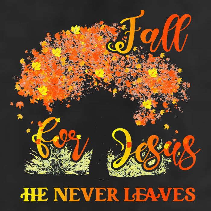 Fall For Jesus He Never Leaves Autumn Tree Thanksgiving Adult Drive Performance Visor