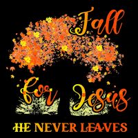 Fall For Jesus He Never Leaves Autumn Tree Thanksgiving Short Acrylic Beanie