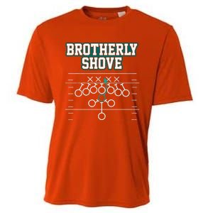 Funny Football Joke Brotherly Shove  Brotherly Shove Cooling Performance Crew T-Shirt