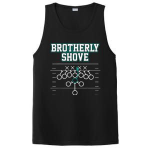 Funny Football Joke Brotherly Shove  Brotherly Shove PosiCharge Competitor Tank