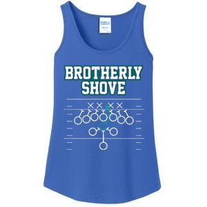 Funny Football Joke Brotherly Shove  Brotherly Shove Ladies Essential Tank