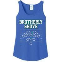 Funny Football Joke Brotherly Shove  Brotherly Shove Ladies Essential Tank