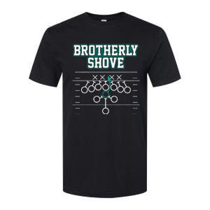 Funny Football Joke Brotherly Shove  Brotherly Shove Softstyle CVC T-Shirt